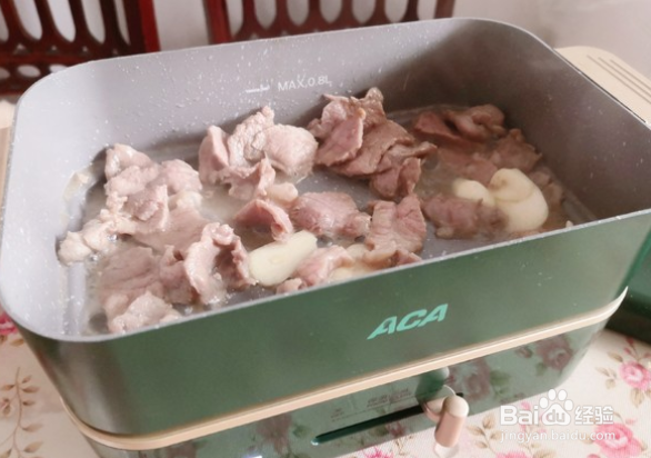 花菜炒肉片的做法