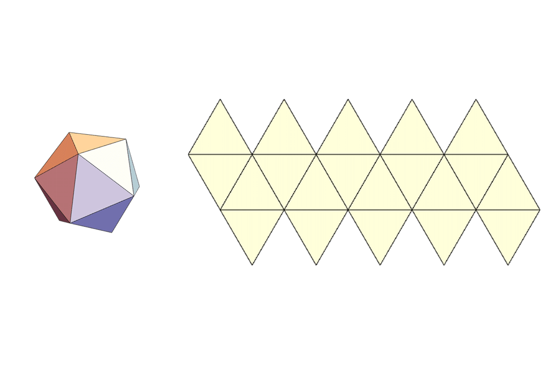 正十二面体的展开图图片