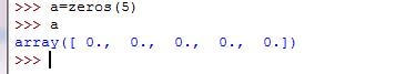 numpy函数：[9]zeros创建0矩阵