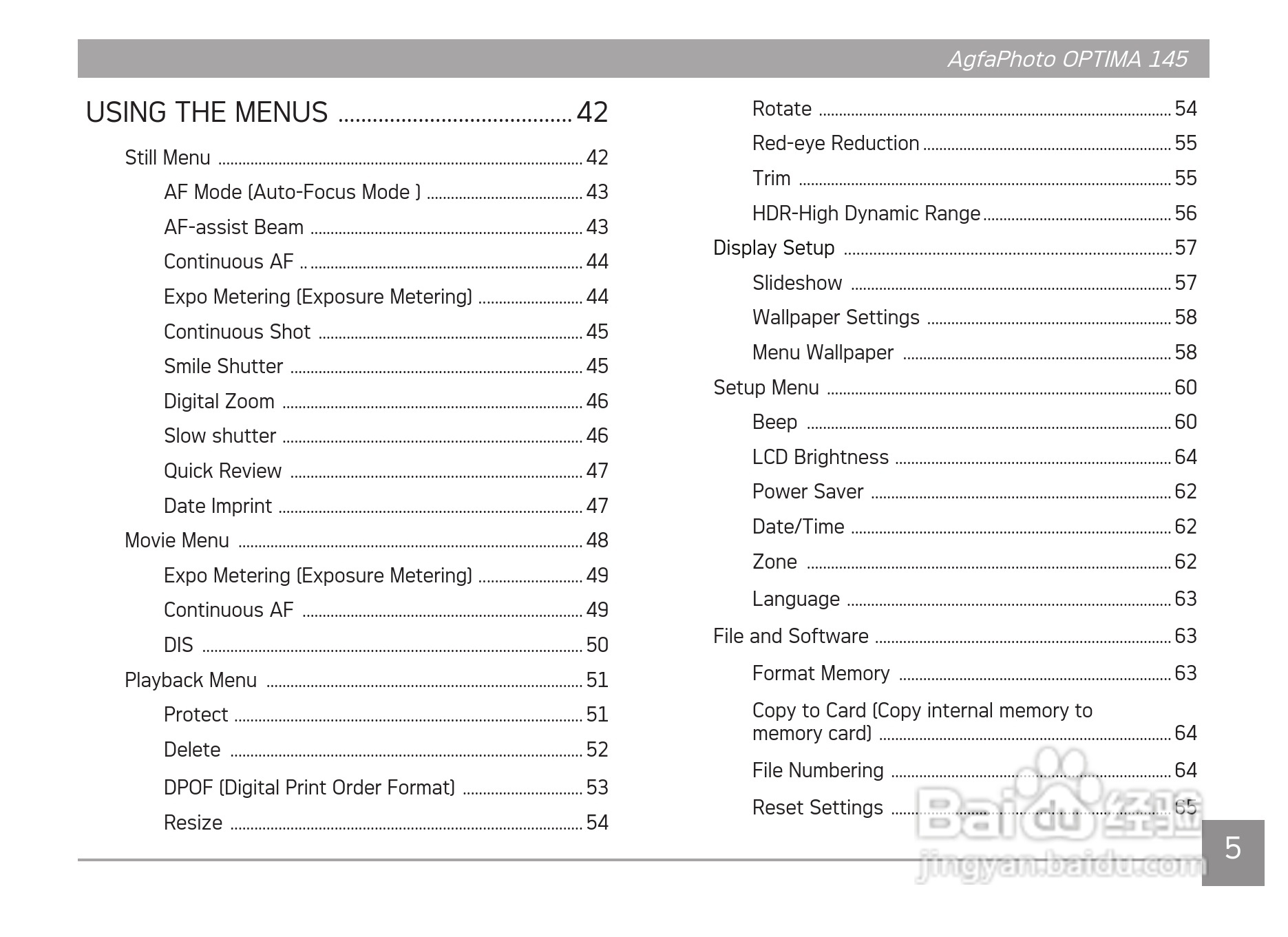 爱克发AgfaPhoto OPTIMA 145数码相机使用说明书:[1]