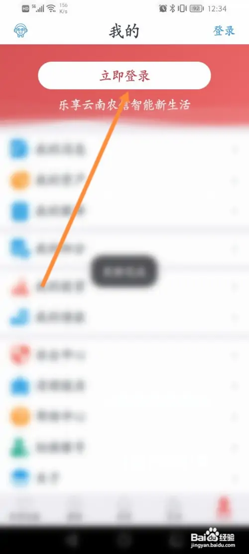怎么登录云南农信