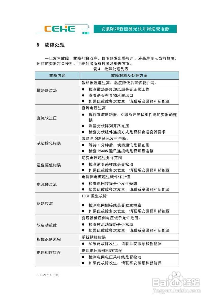 颐和新能源EHE-N30K光伏并网逆变电源用户手册:[4]