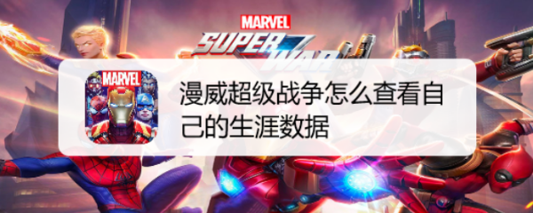 漫威超级战争怎么查看自己的生涯数据