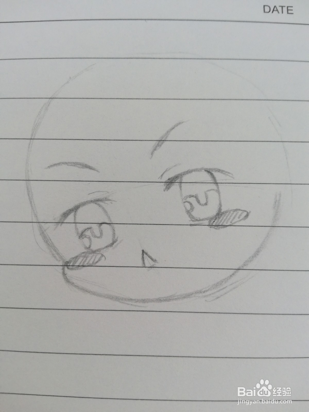 卡通Q版动漫人物头部画法