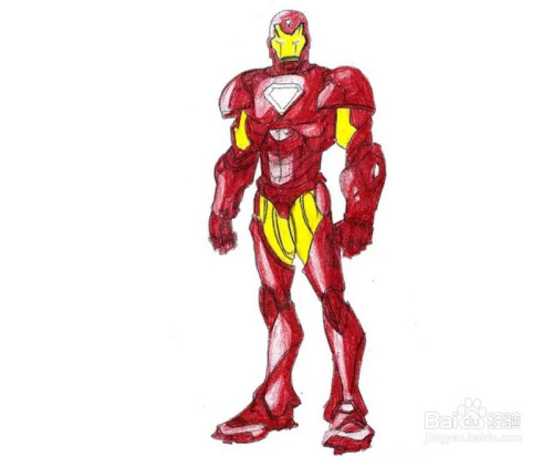 如何画钢铁侠?