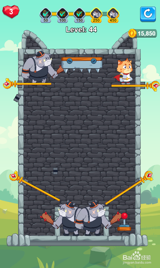 Hero Mission 2的Level 44怎样过关？