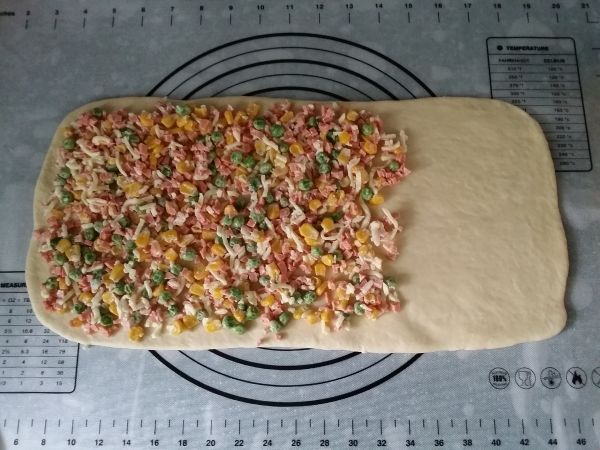 杂蔬火腿芝士面包条