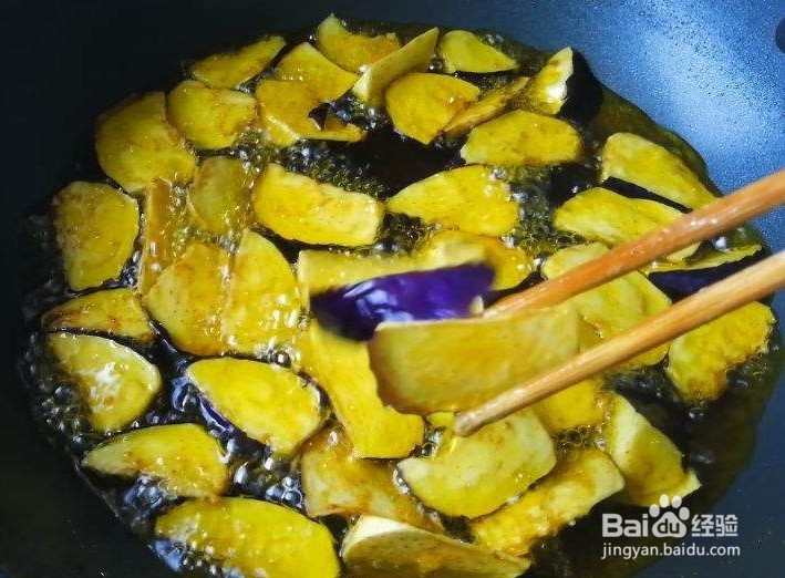 茄子炸面粉怎么做