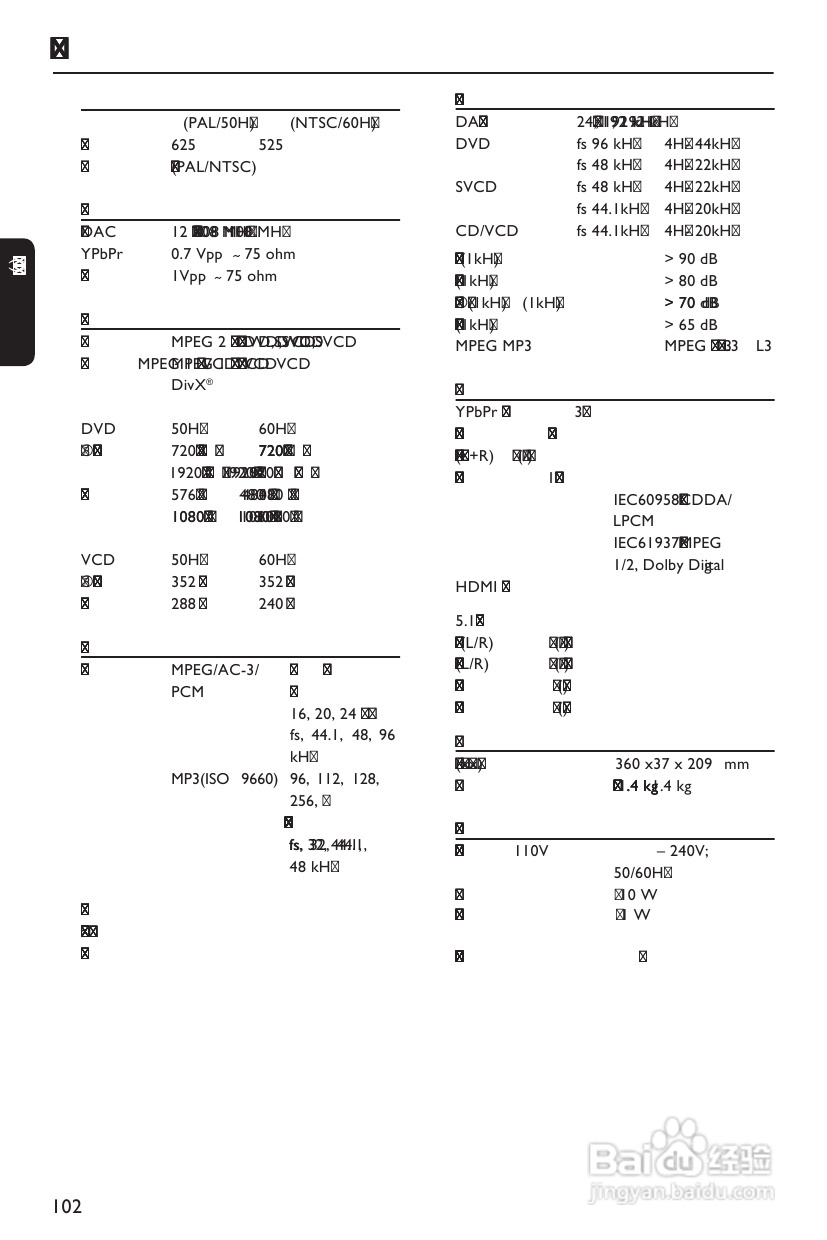 飞利浦DVP3986K/93 DVD播放机使用说明书:[3]
