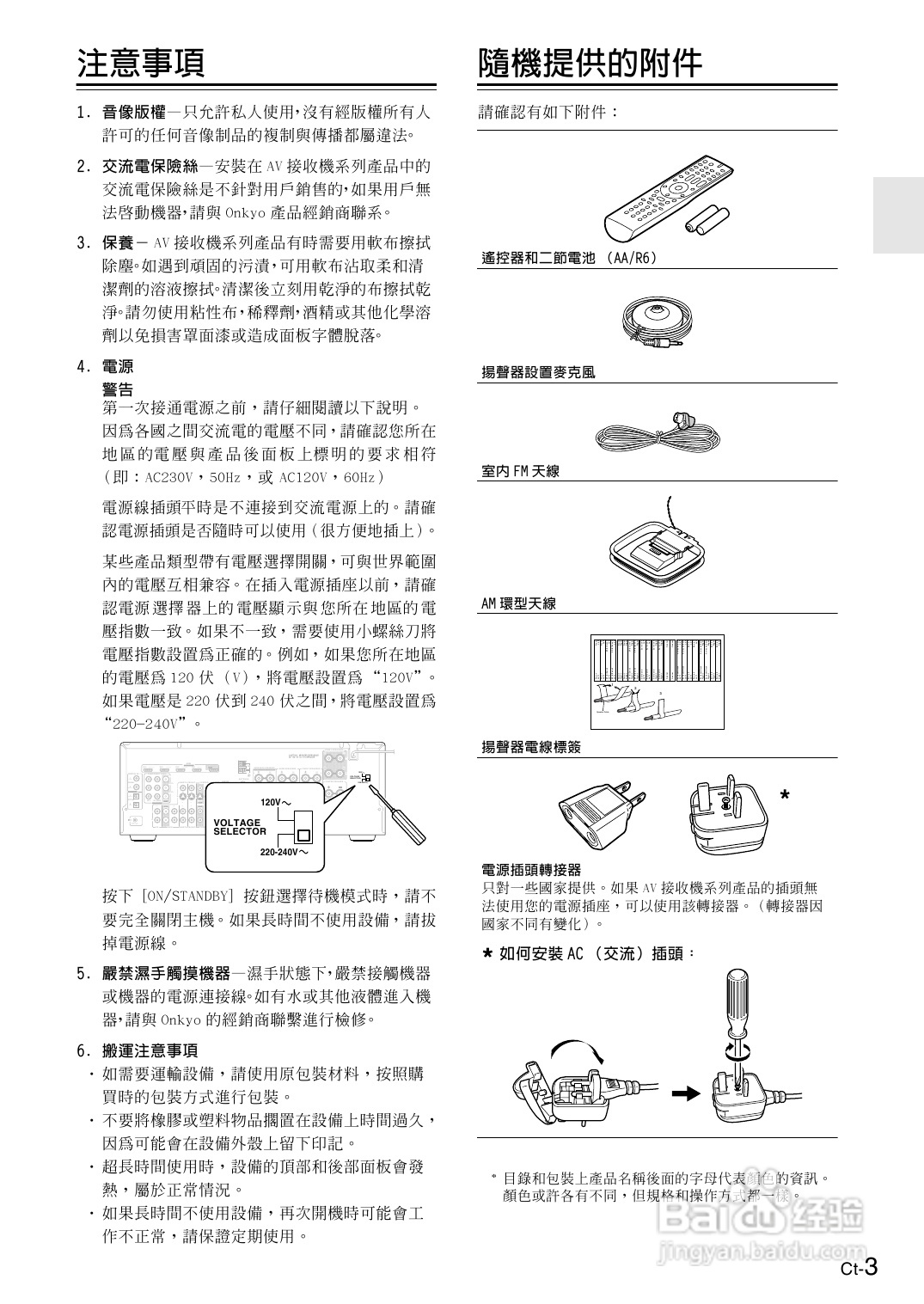 安桥TX-SR606型影音扩大机使用说明书:[1]