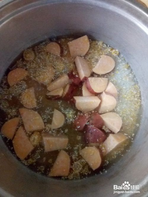 好喝的地瓜大米小碴子粥