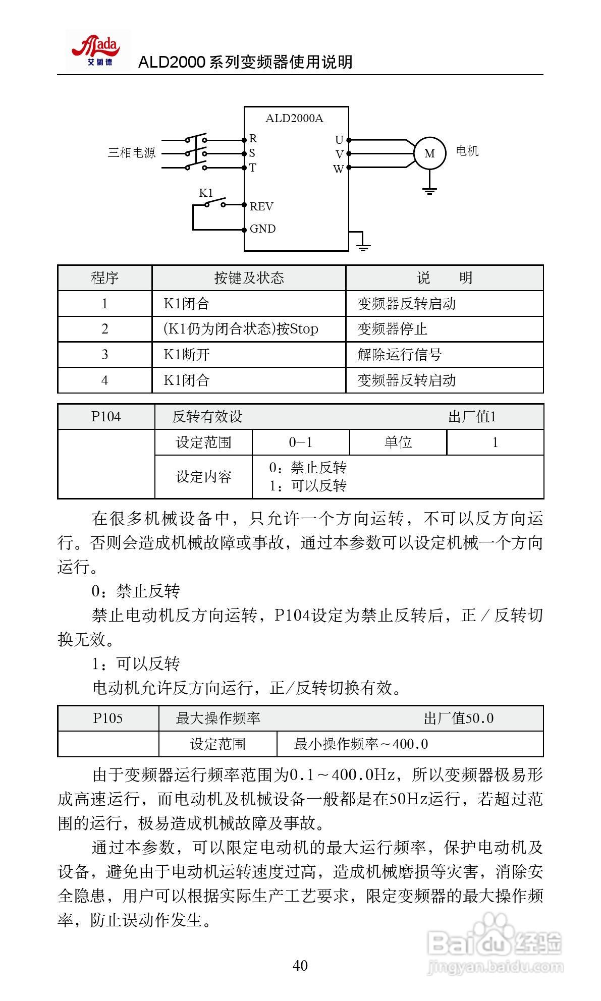 艾兰德ALD2000A01D5K变频器使用说明书:[5]