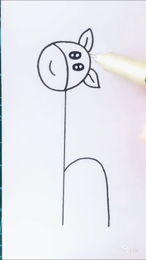 长颈鹿的简笔画如何画?