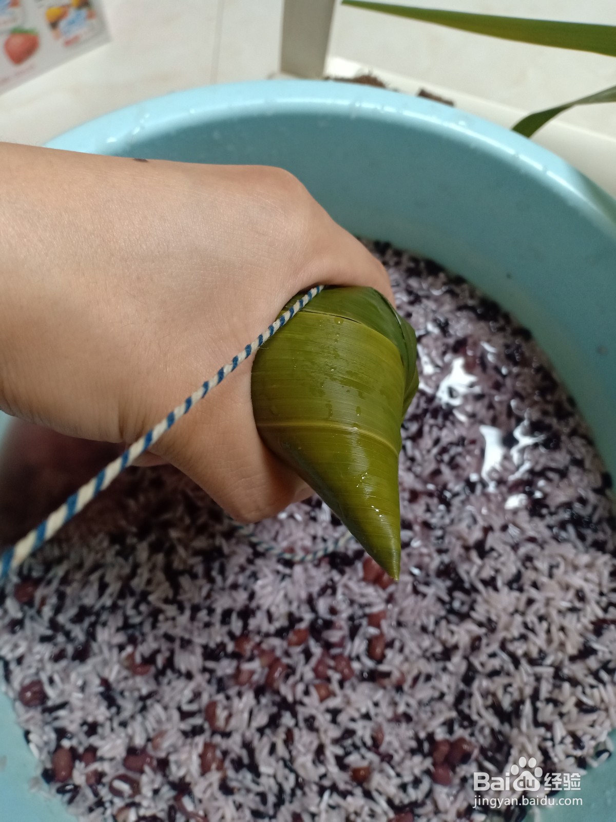 粽子系绳打结方法