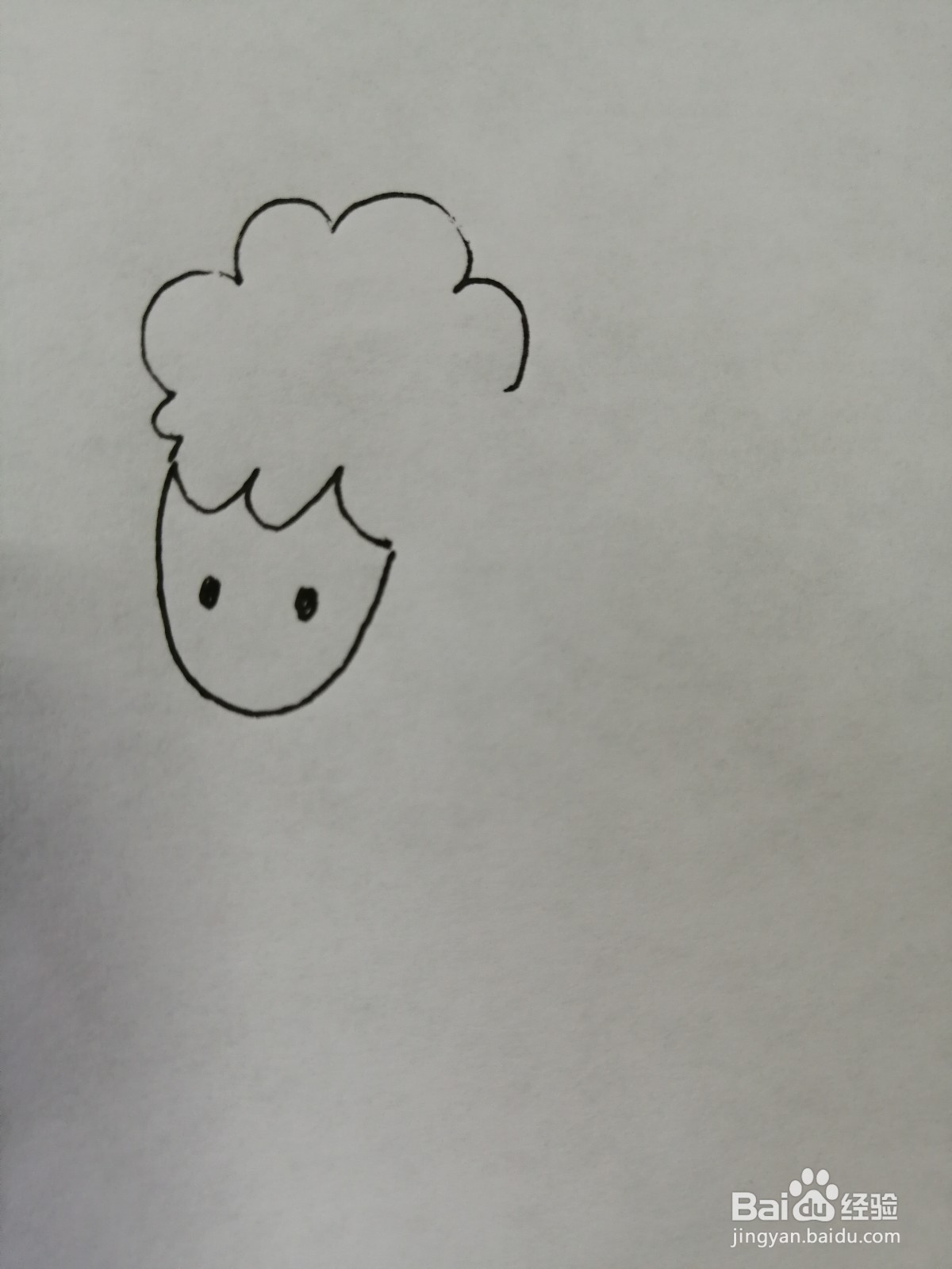 可爱的小绵羊怎么画