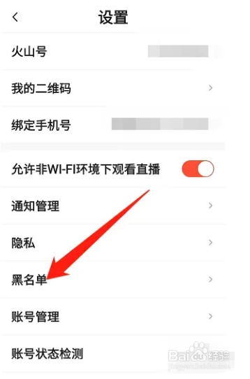 抖音火山版怎么查看拉黑的黑名单