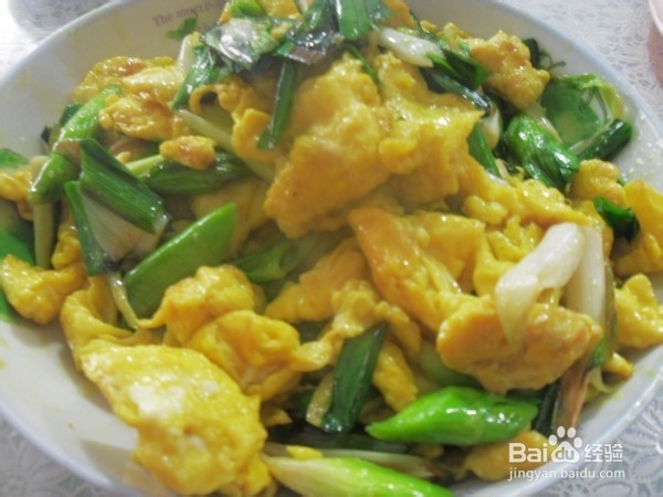 大蒜炒蛋的做法