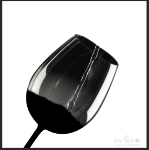 怎么用PS抠出水流入杯子的图片