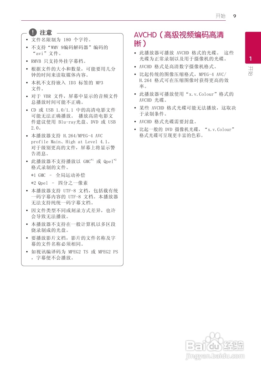 LG BD620蓝光播放器使用说明书:[1]