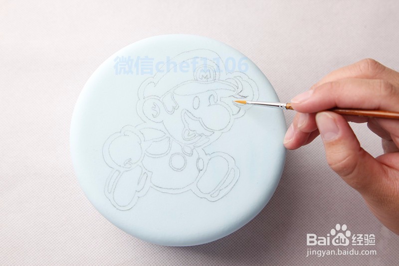 翻糖蛋糕制作步骤，马里奥