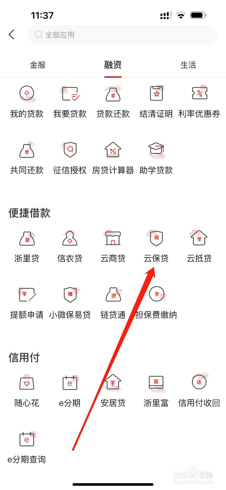 丰收互联怎么查看云保贷