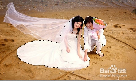 婚纱抠图方法