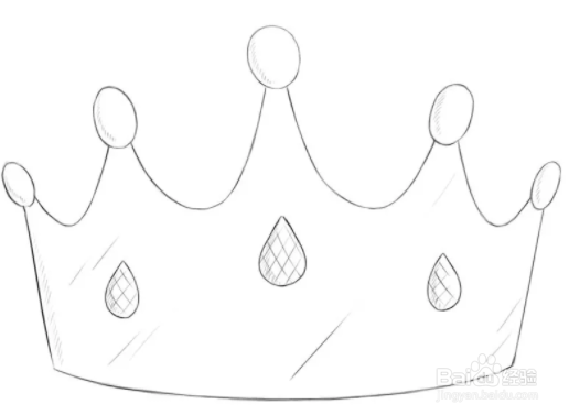 女生的王冠简笔画图片