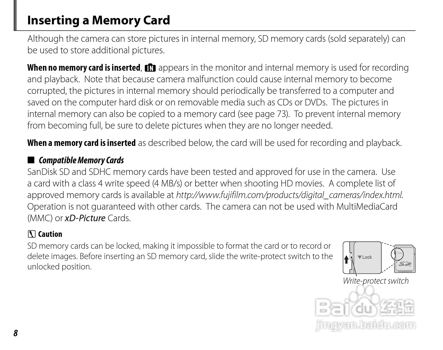 富士FinePix JZ300数码相机使用说明书:[3]