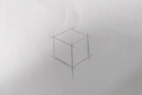 素描如何画六面体