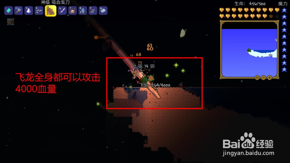 泰拉瑞亚如何对战天空岛飞龙