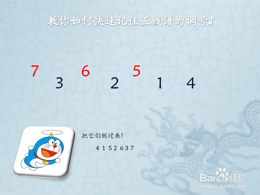 教你如何快速记住五线谱上的调号