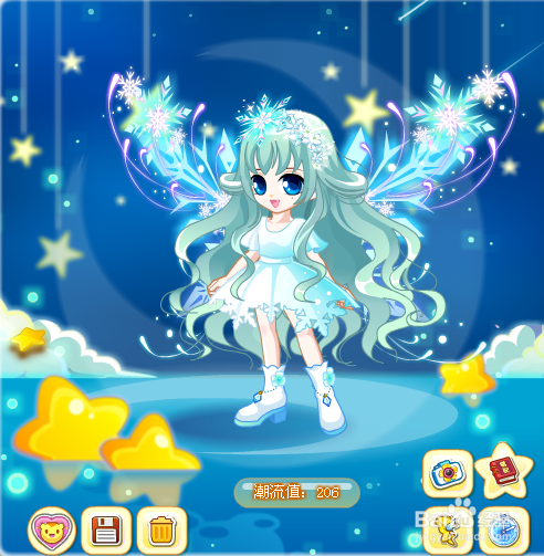 奥比岛水蓝女神卷发怎么搭配？