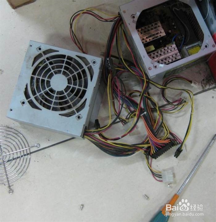 报废电源风扇环保再利用制作台扇