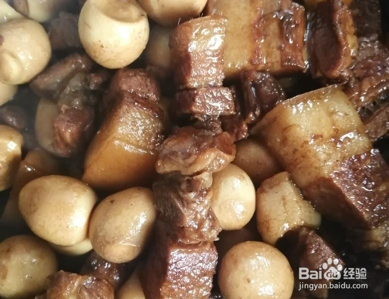 红烧肉烧鹌鹑蛋的做法