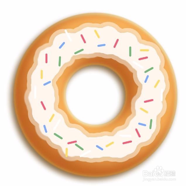 PS如何做甜甜圈