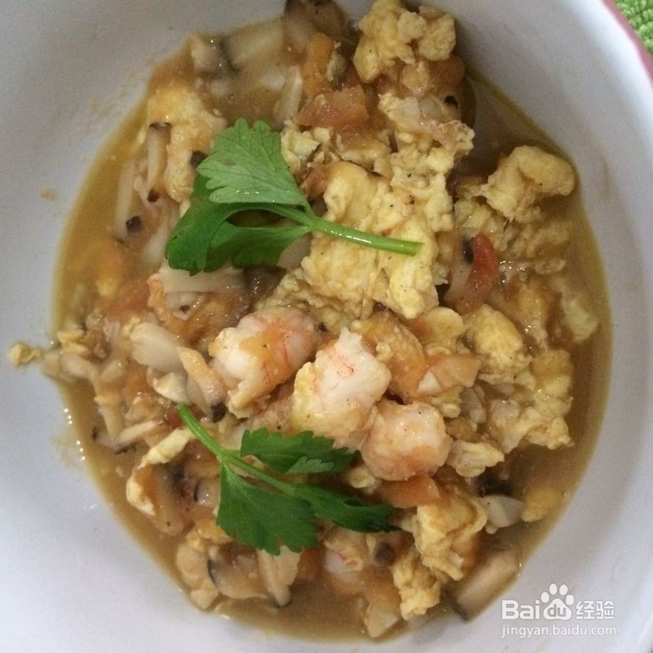 西红柿鸡蛋炒虾仁