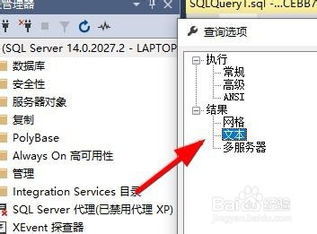 SQL Server如何设置查询文本选项