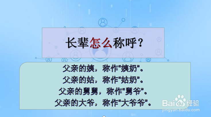 长辈怎么称呼