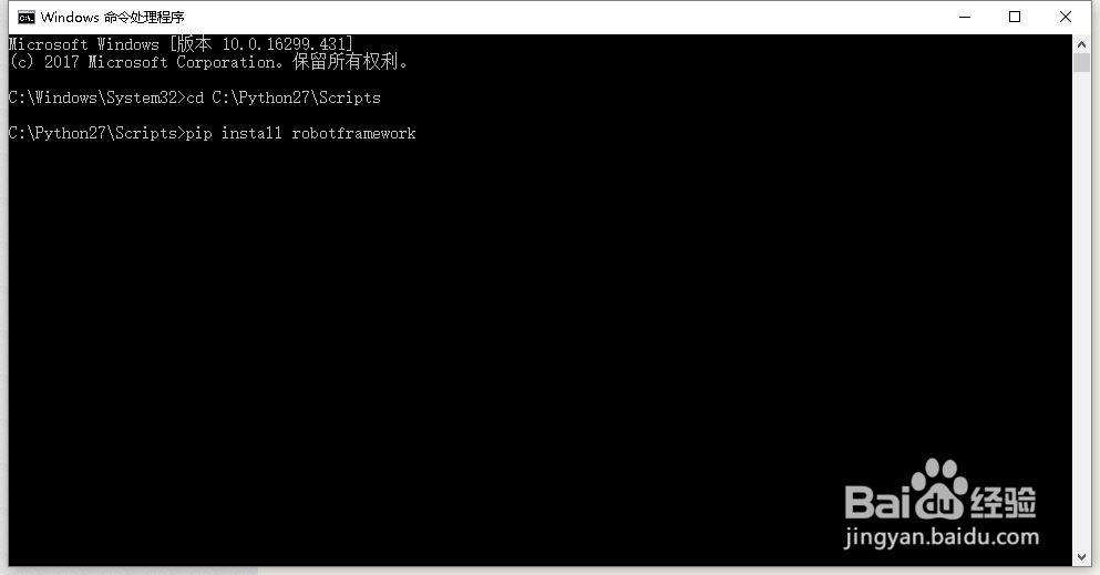 robotframework下载安装