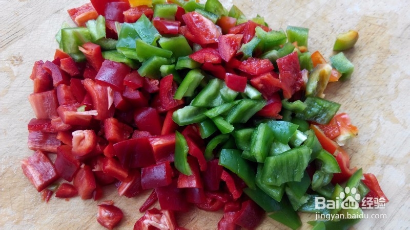 红绿辣椒拌虾皮