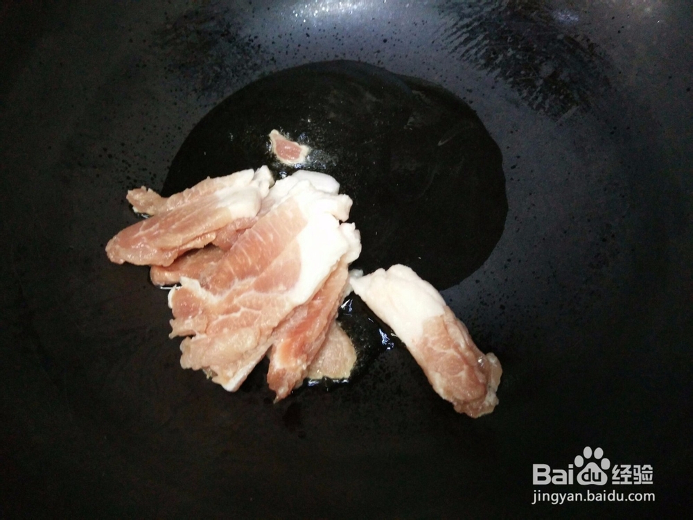 蒜苔炒肉的做法