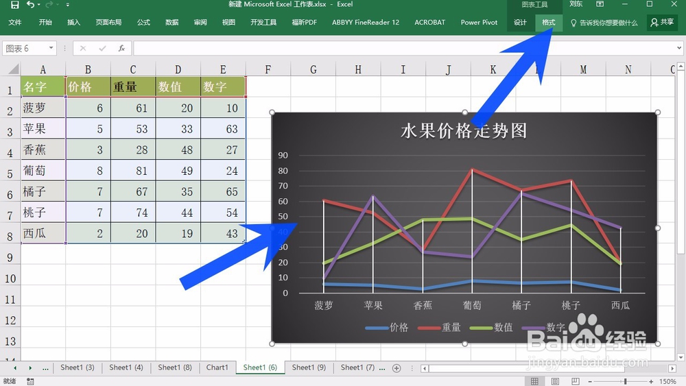 怎样在Microsoft Excel 2016 设置所选内容格式