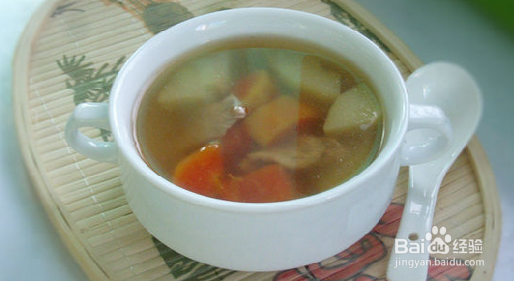 青红木瓜肉片汤