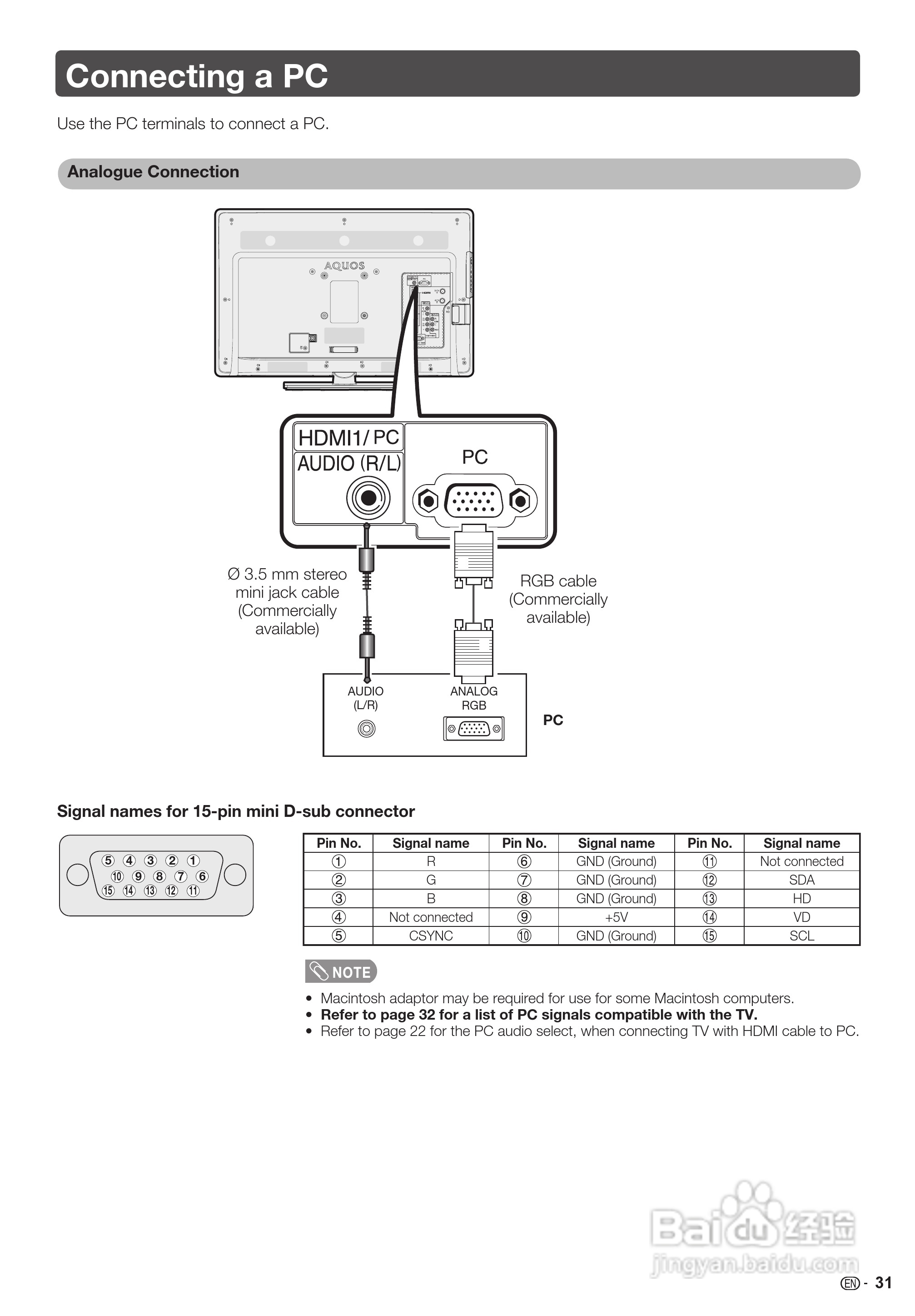 声宝LC-26LX430H型液晶电视机说明书:[8]