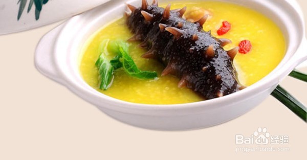 海参小米粥的制作方法