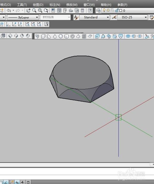 如何用CAD三维制图绘制螺栓杆