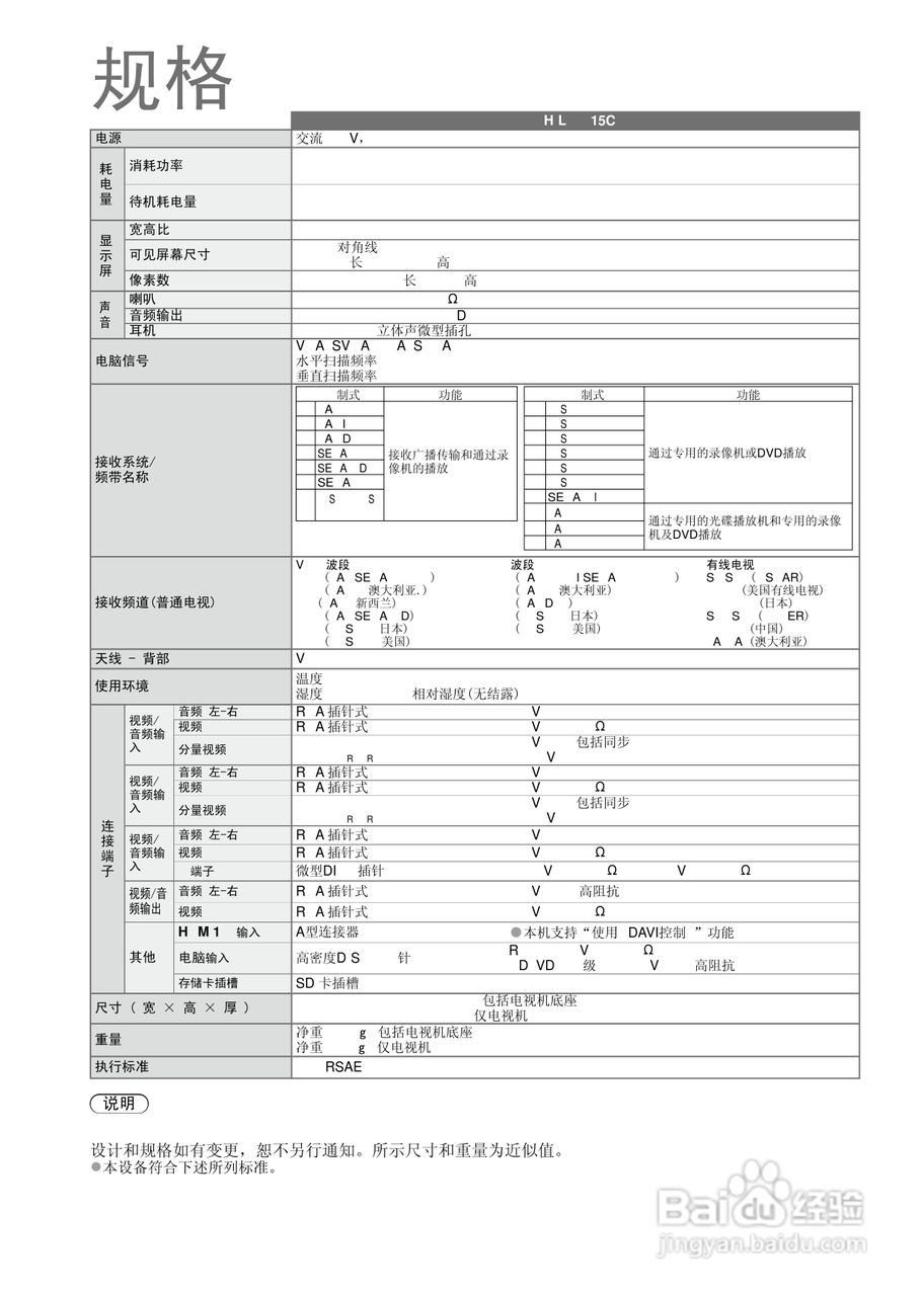 松下TH-L32X15C液晶彩电使用说明书:[5]