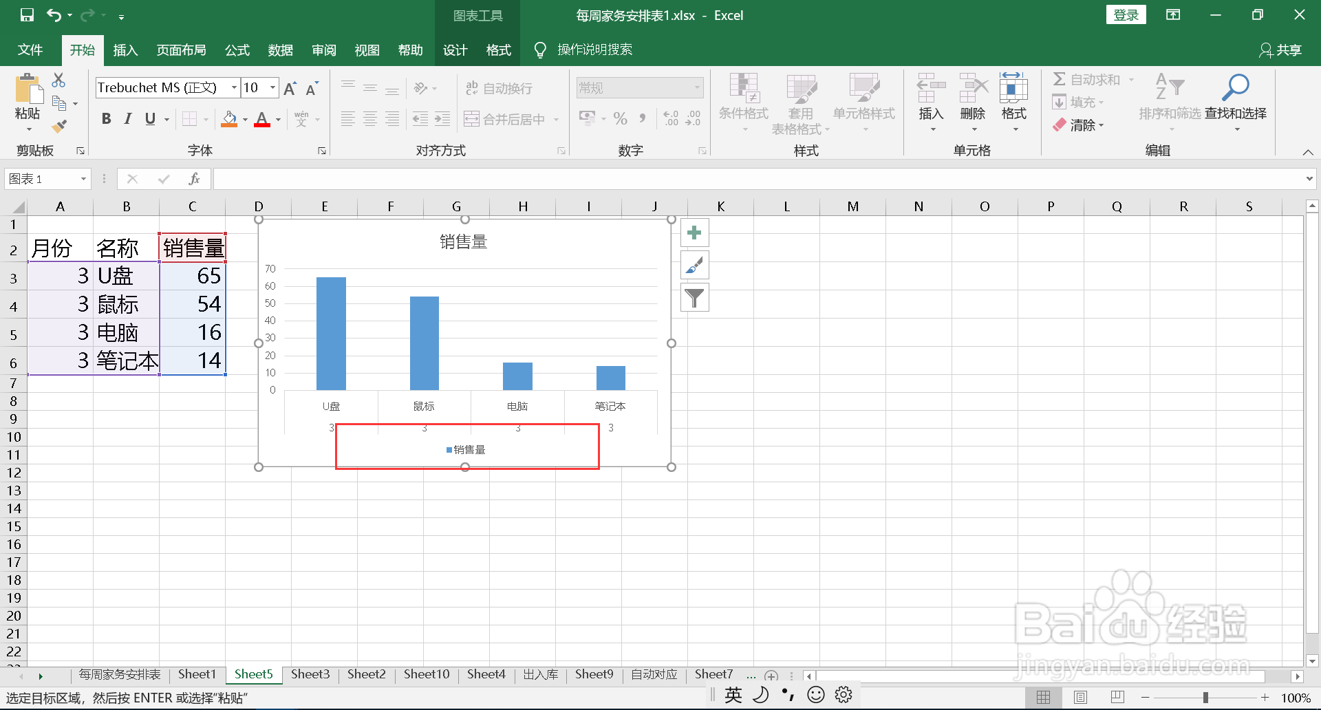 图例置于底部图片