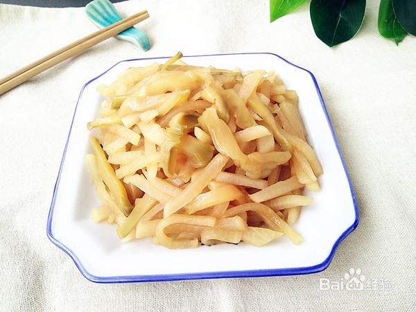 白萝卜炒榨菜