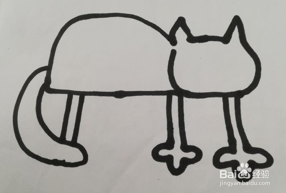 猫的简笔画 小猫的画法